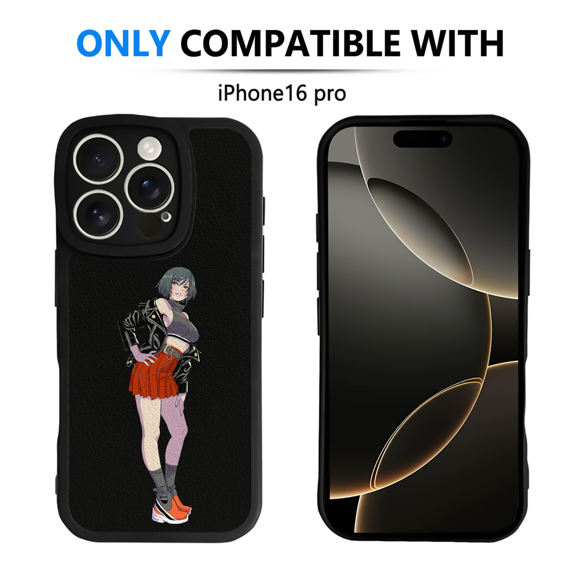 （画像用） 呪術廻戦 Jujutsu Kaisen 【iPhone 16シリーズ対応】シリコンスマホケース（レザー調） 材質：シリコン